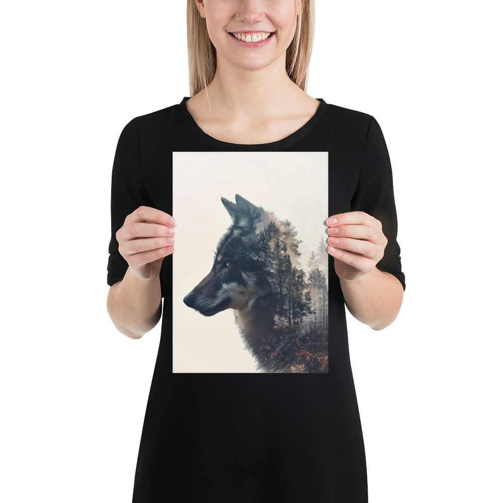 Double exposition loup 1