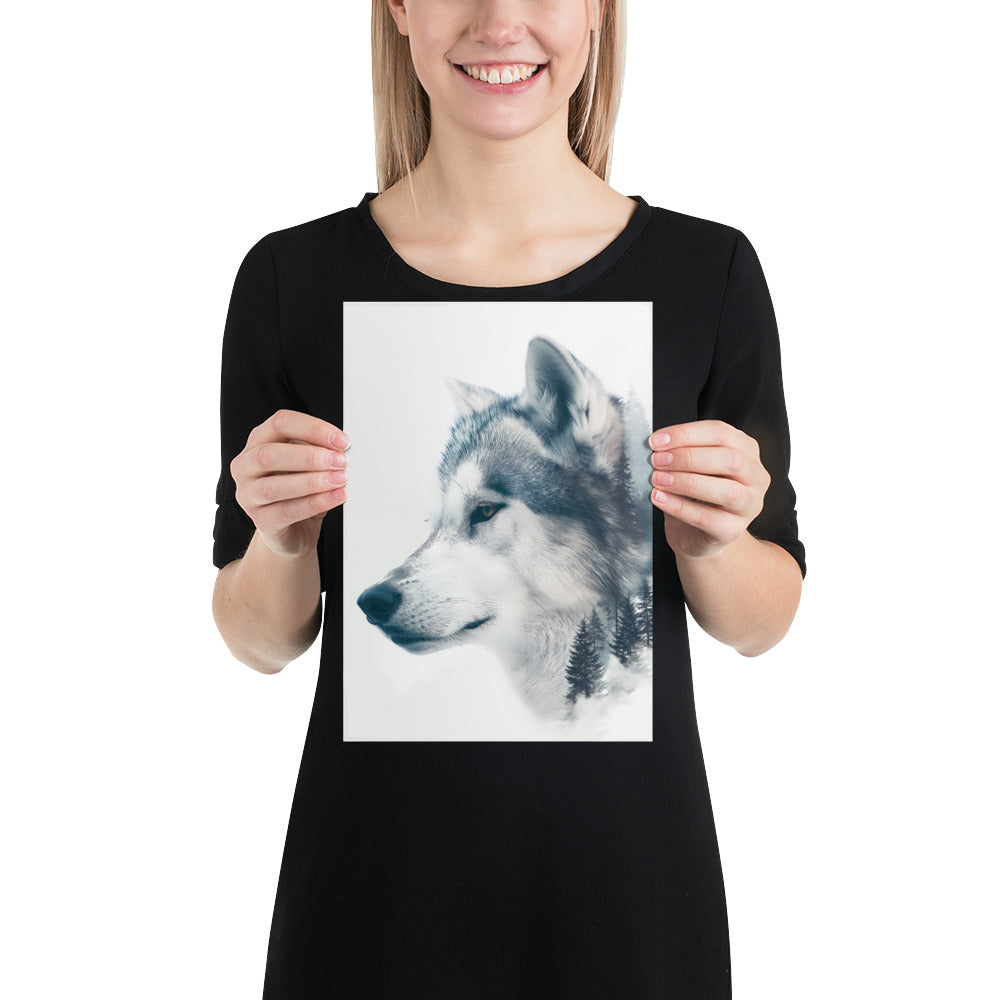 Husky double exposition