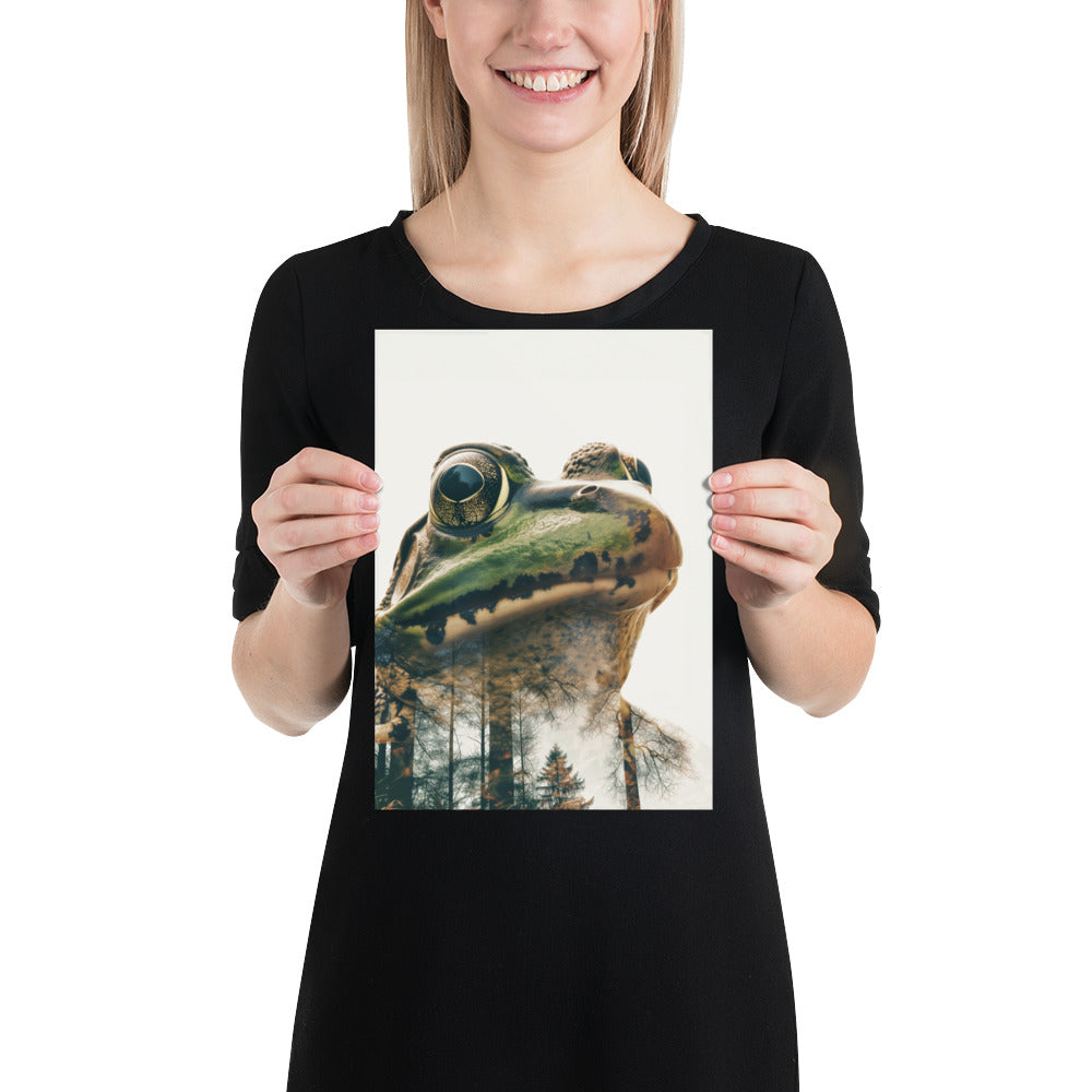 Double exposure frog