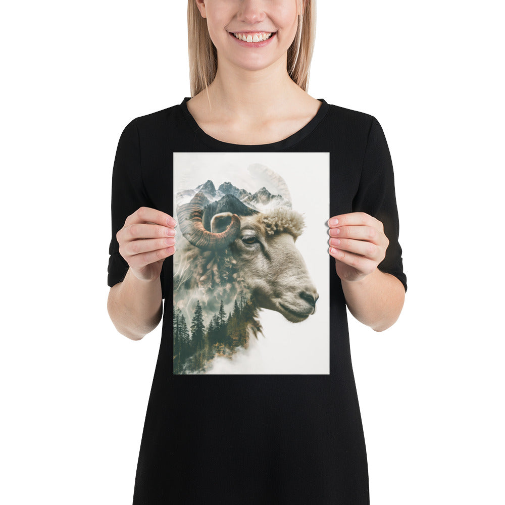Double exposure sheep