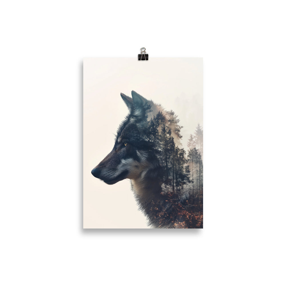 Double exposition loup 1