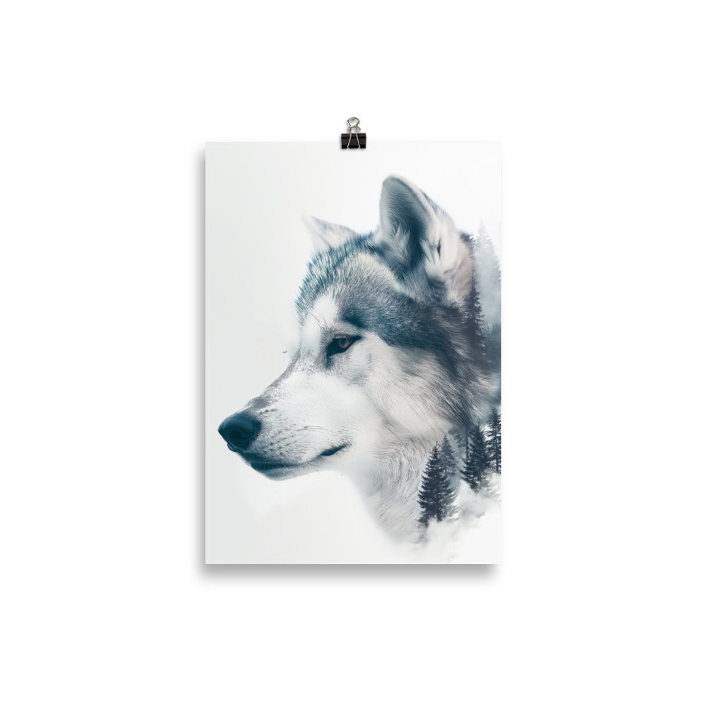 Husky double exposition