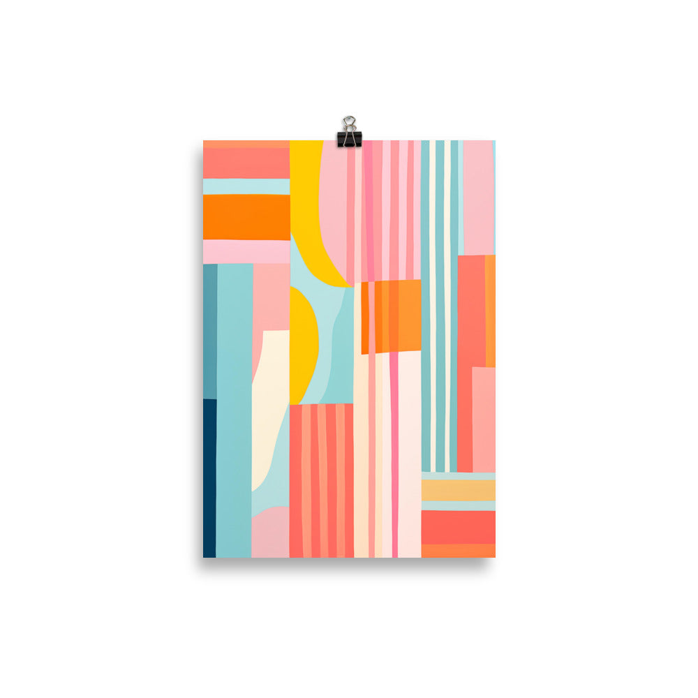 Geometric riot of colors