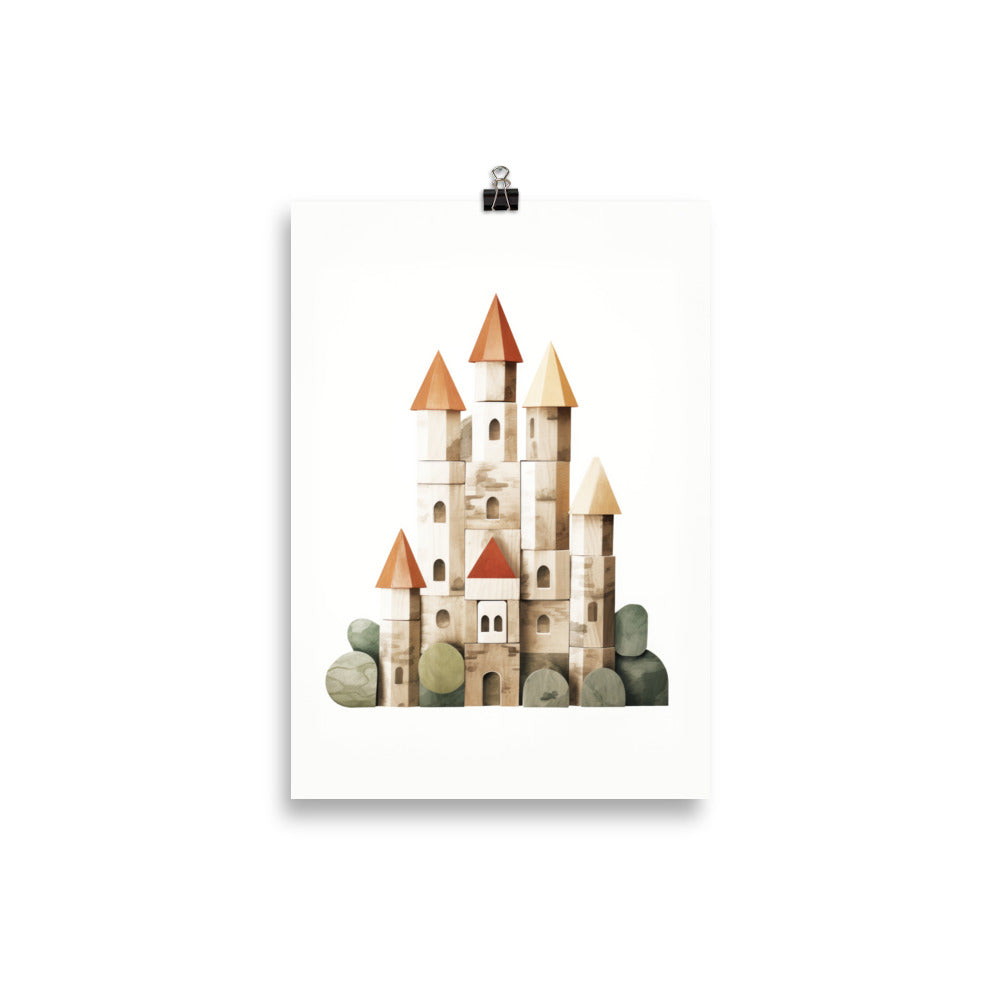 Building block castle