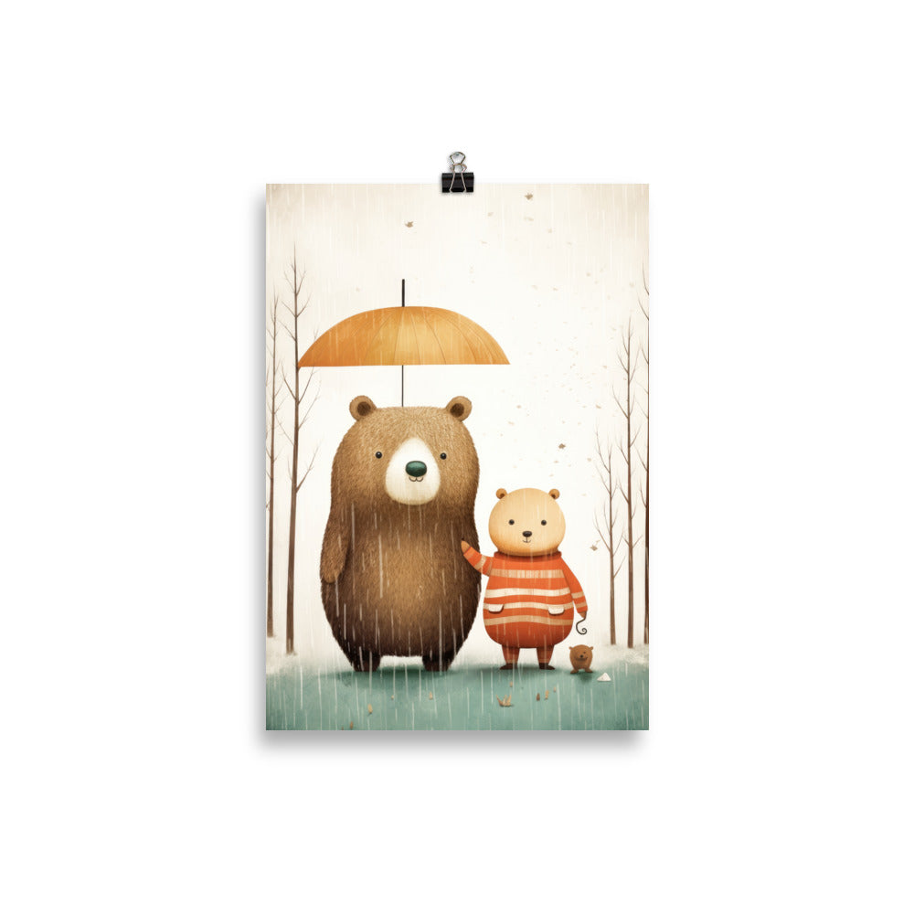 ensemble sous la pluie