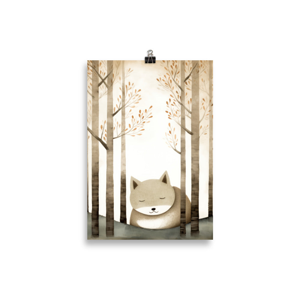 sous les arbres