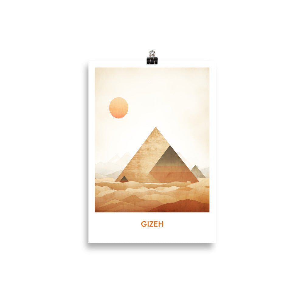 Gizeh - mit Schrift