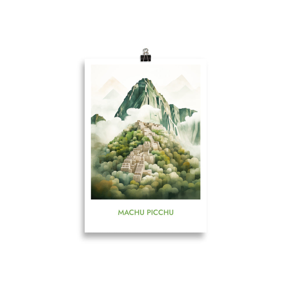 Machu Picchu - with writing