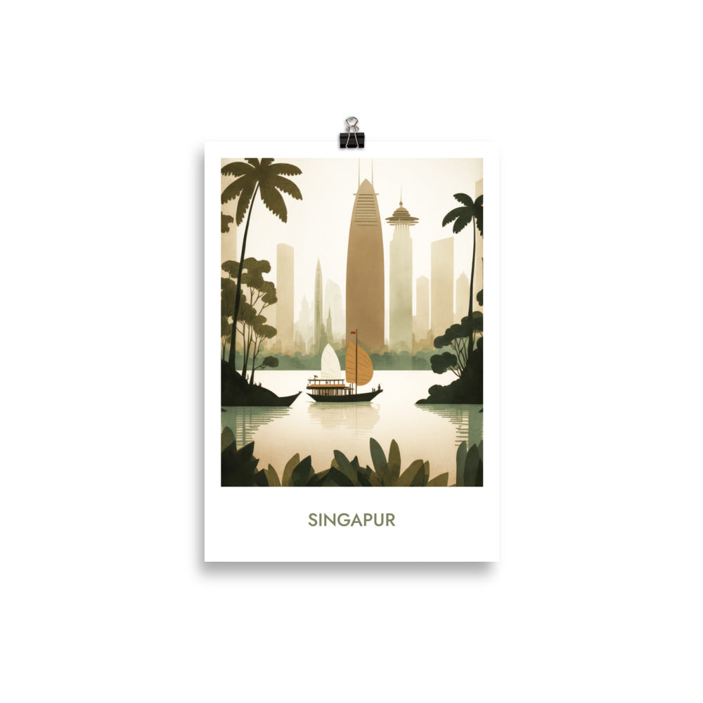Singapur - mit Schrift