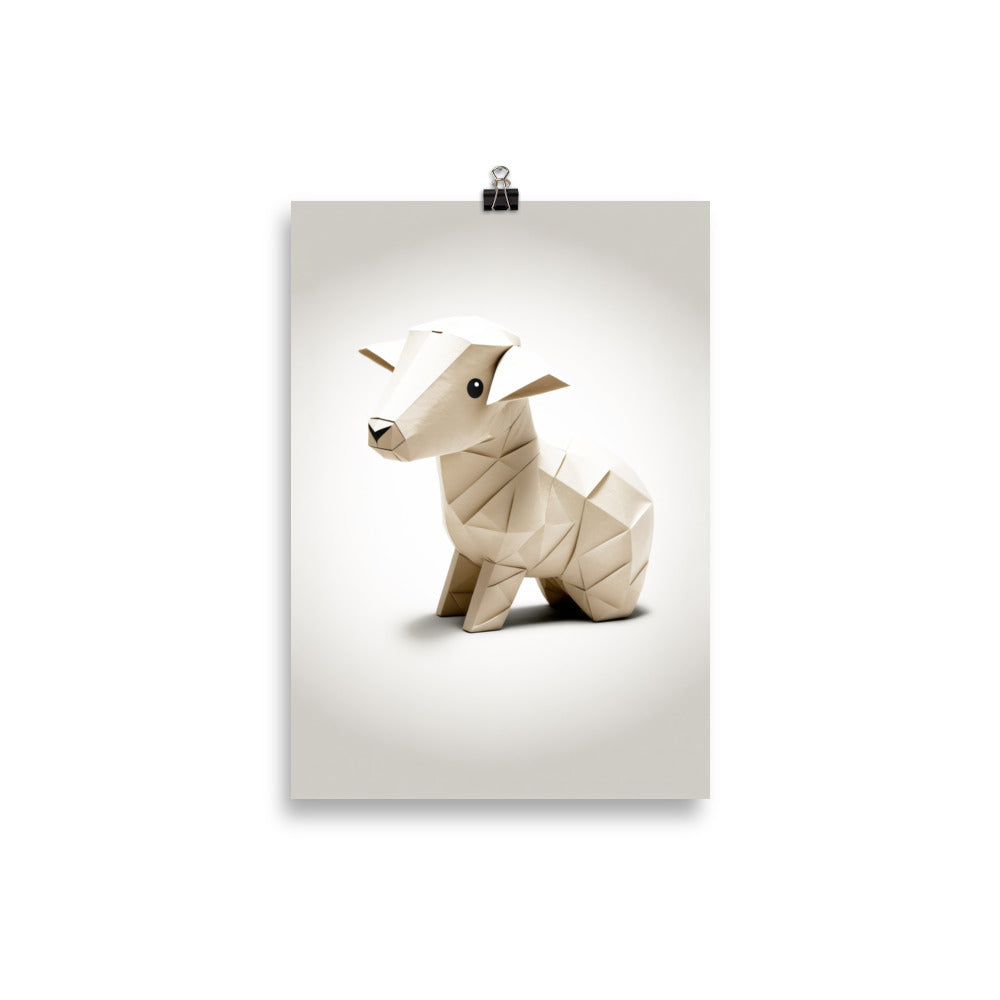 Bébé mouton en origami