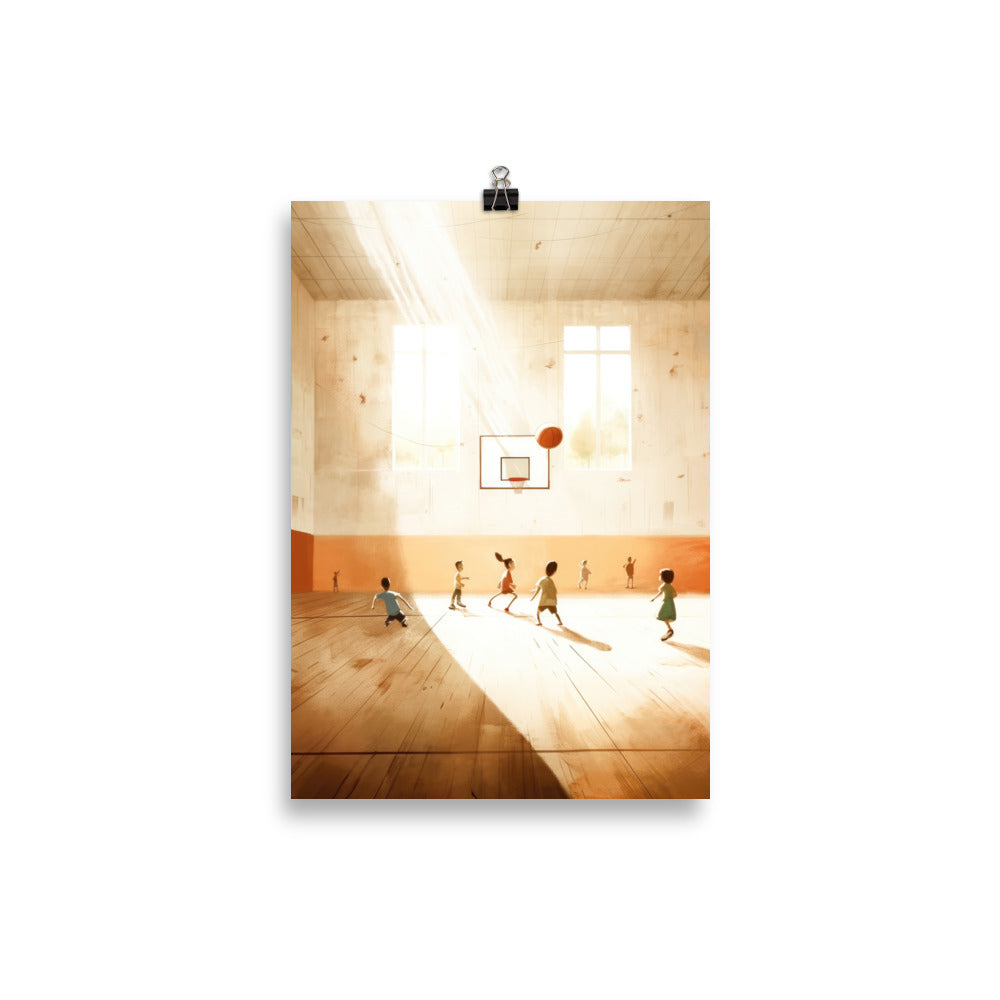Dans le gymnase