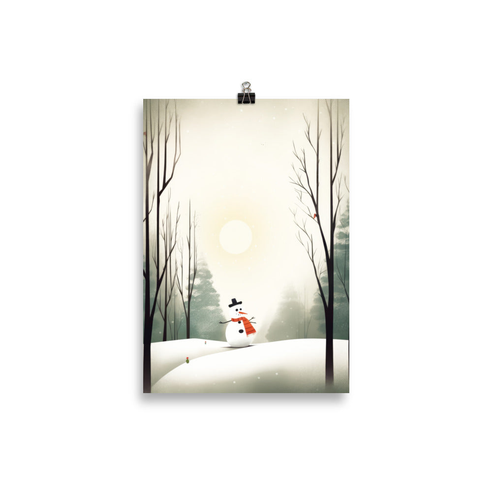 Winter mit Schneemann