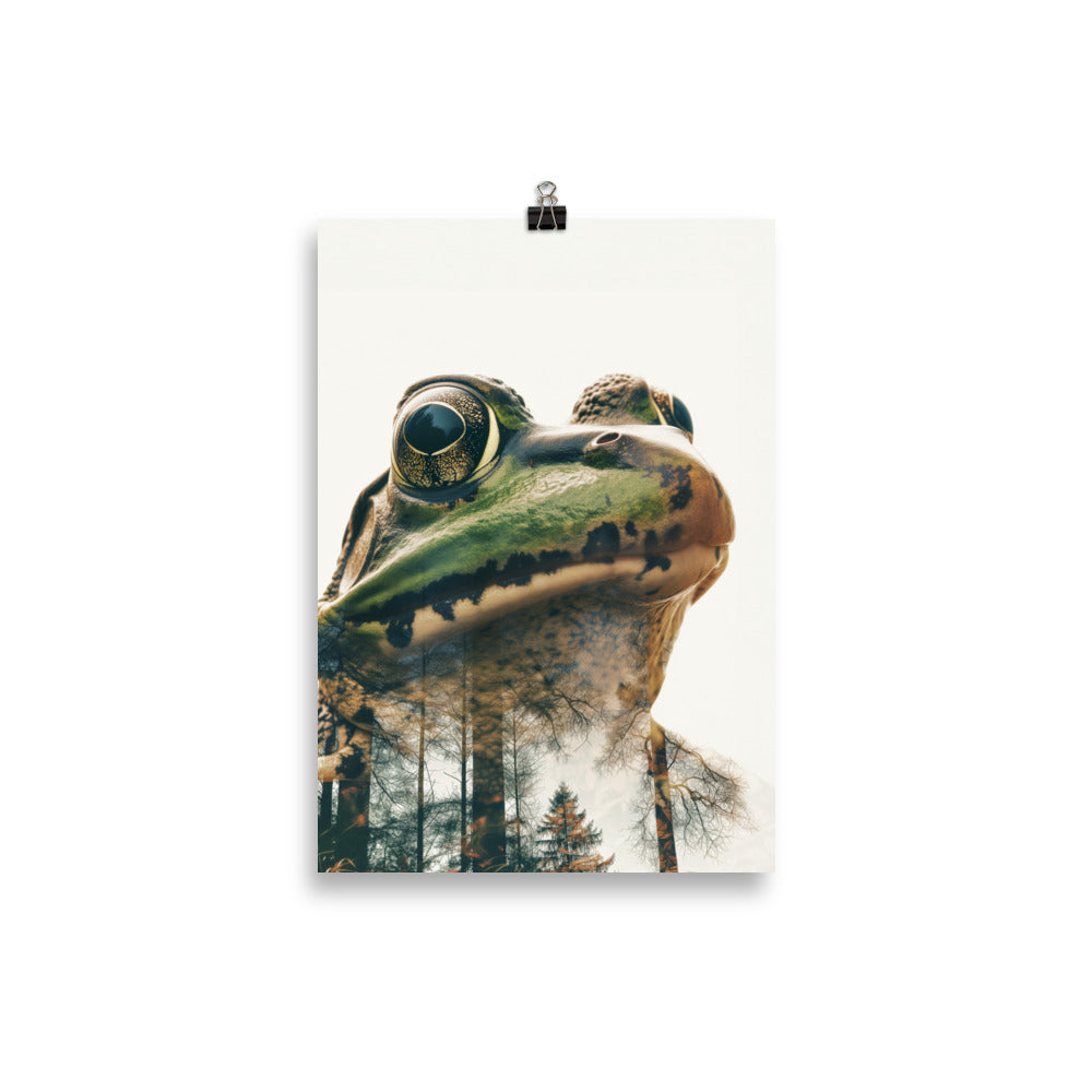 Double exposure frog