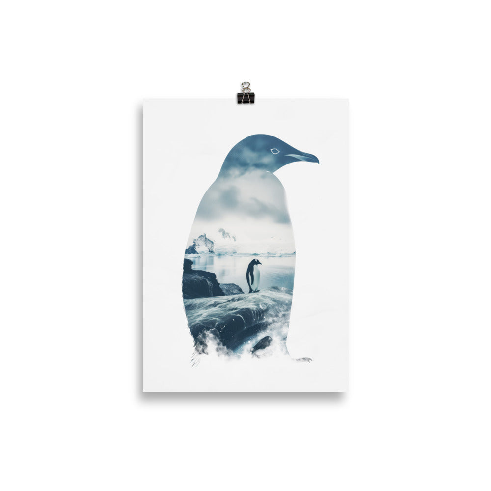 Double exposure penguin