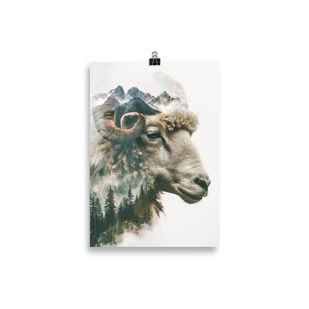 Double exposure sheep