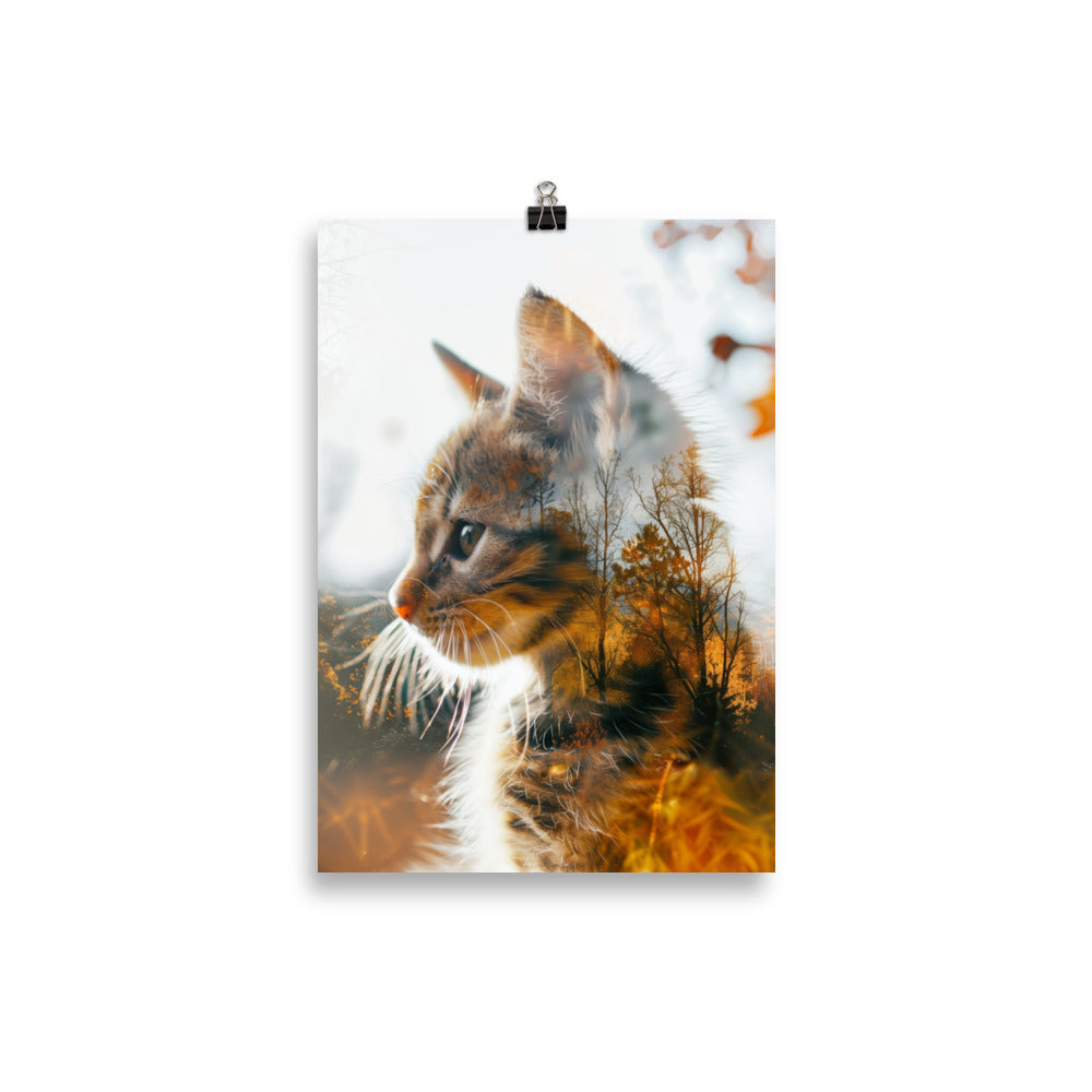 Double exposure kitten 1