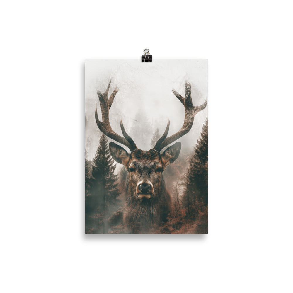 Double exposure deer 2