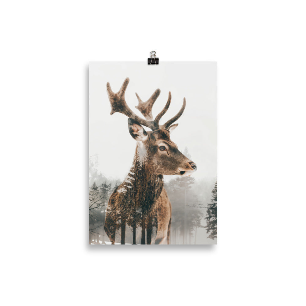Double exposure deer 4