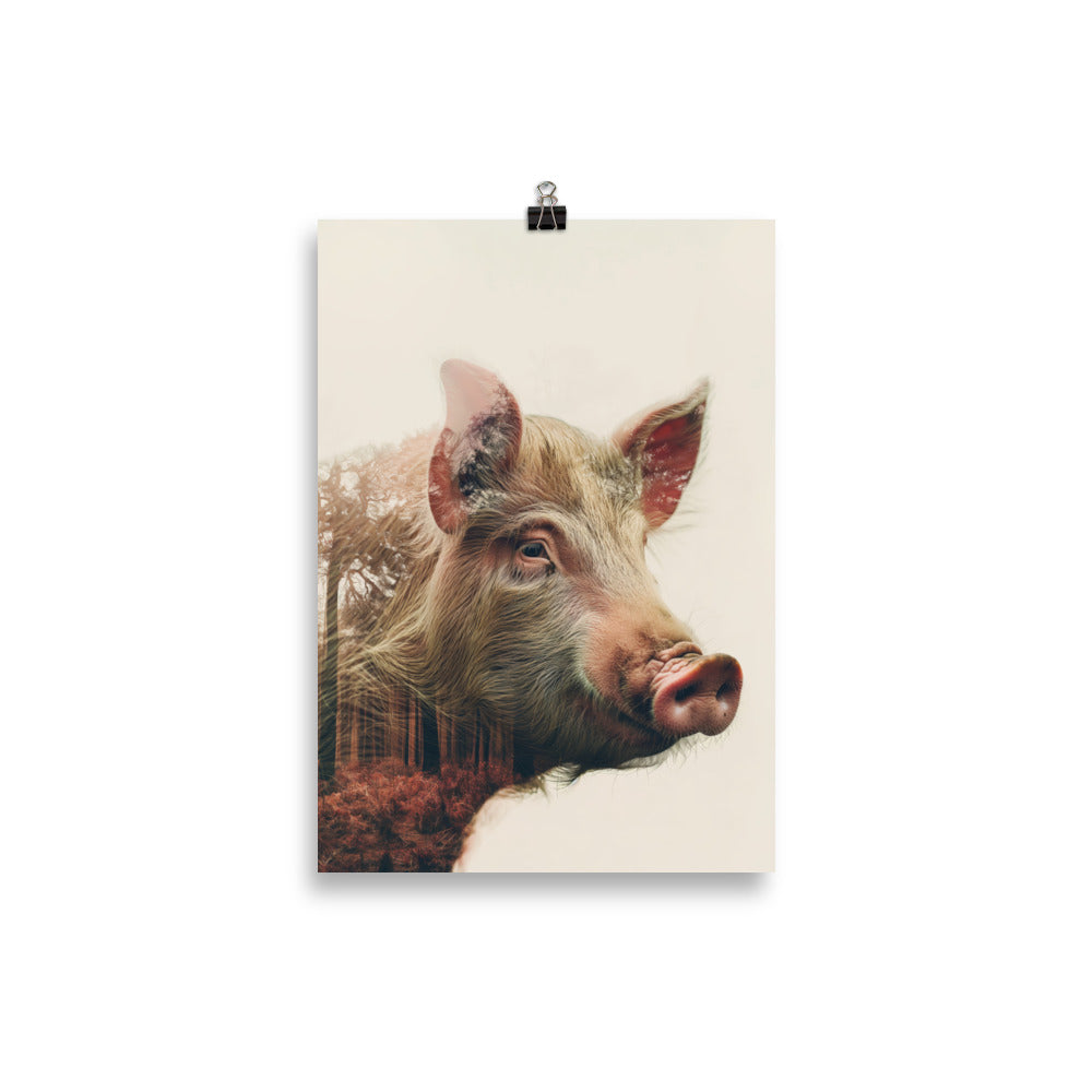 Double exposure pig 1