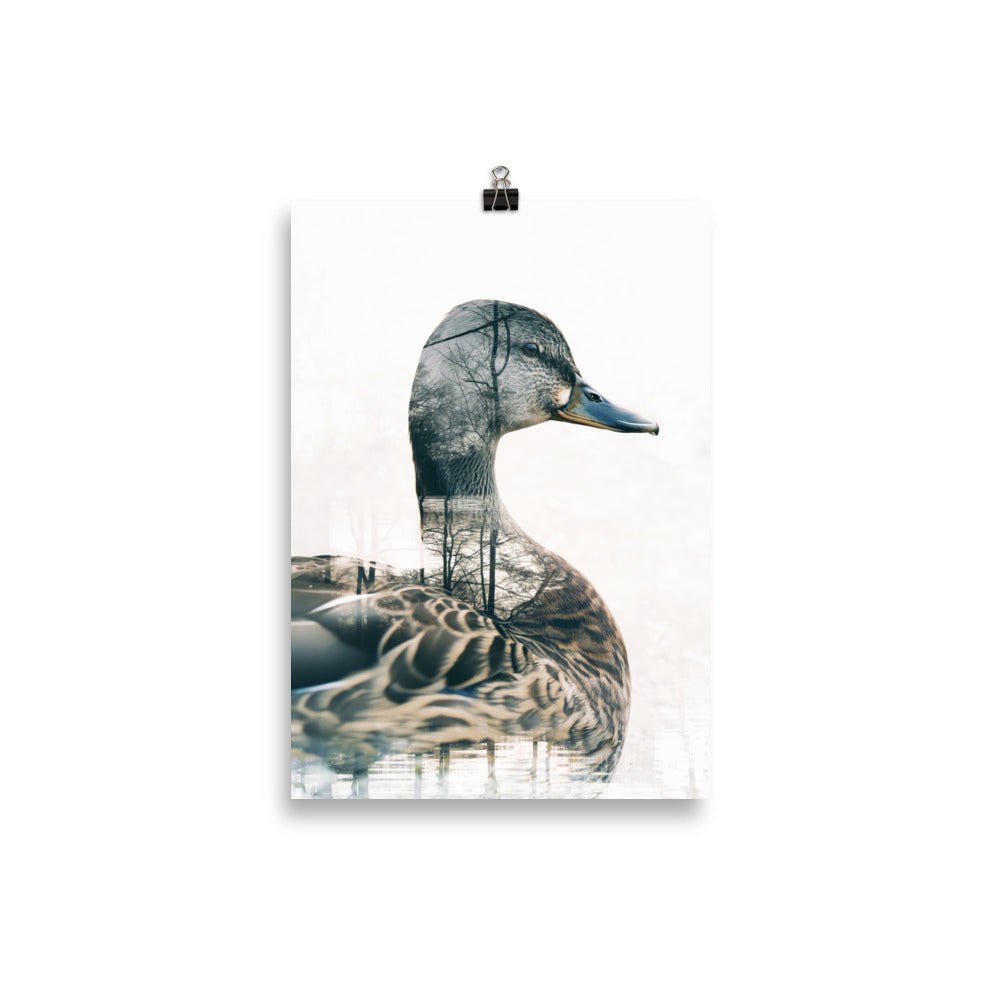 Double exposure duck