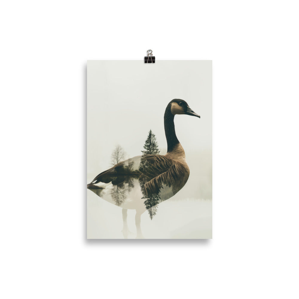 Double exposure goose