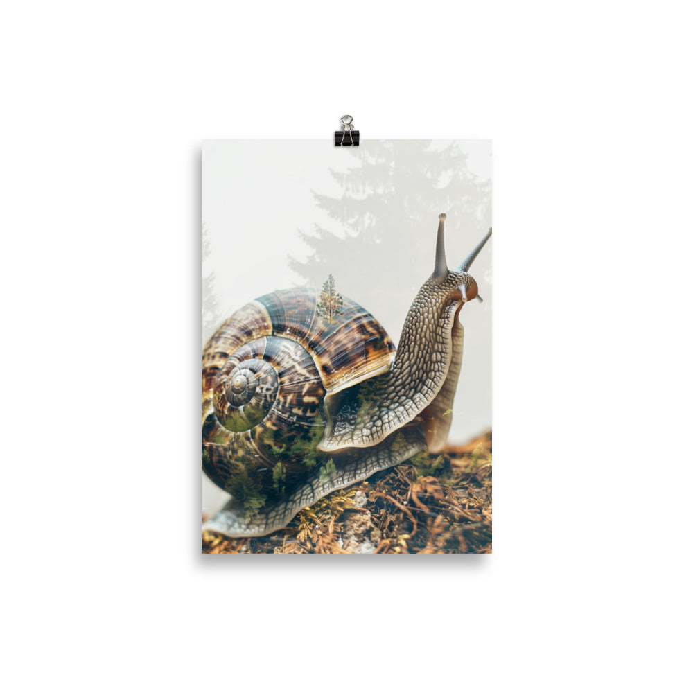 Double exposure snail