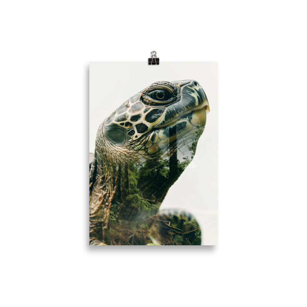Double exposure turtle