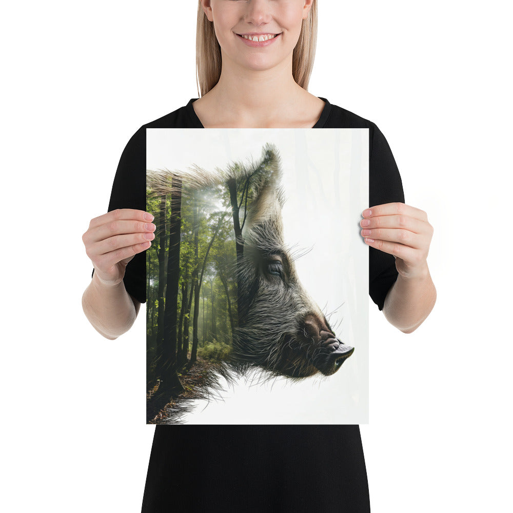 Sanglier double exposition