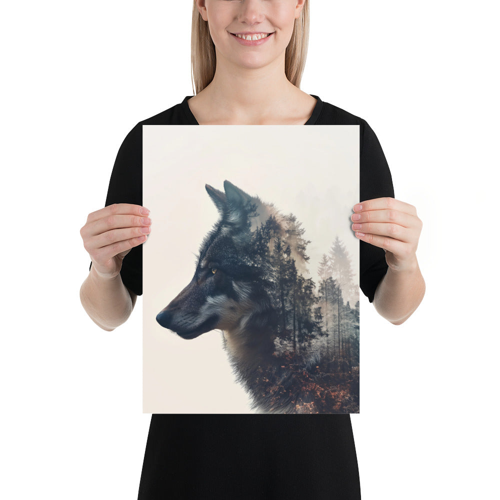 Double exposition loup 1