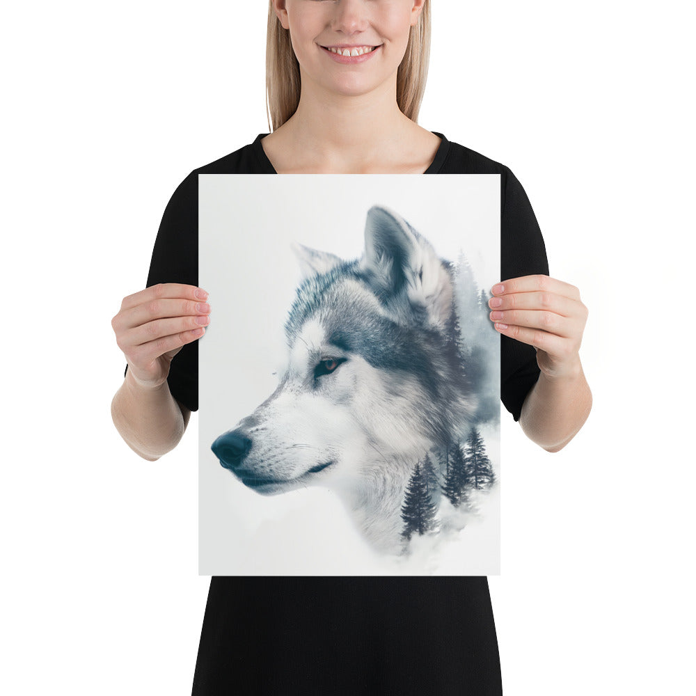 Husky double exposition