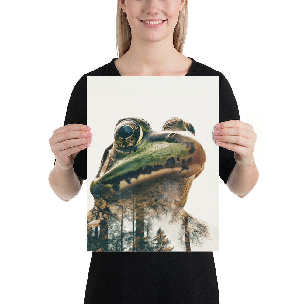 Double exposure frog