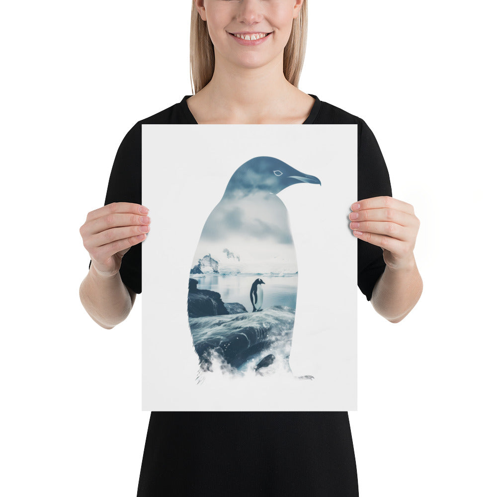 Double exposure penguin