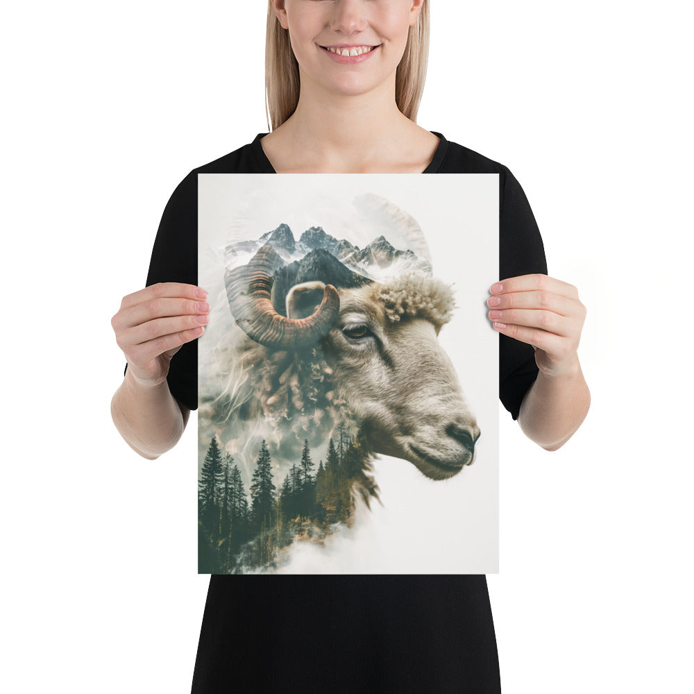 Double exposure sheep