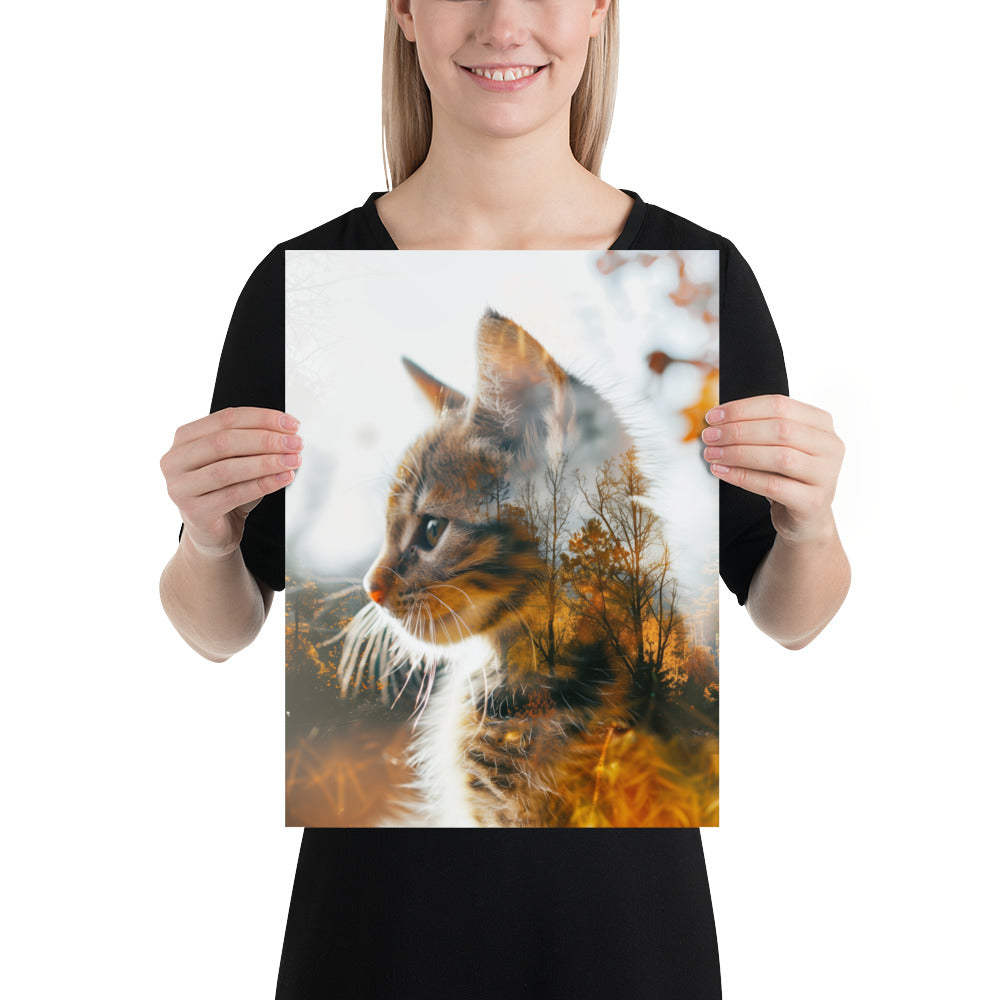 Double exposure kitten 1