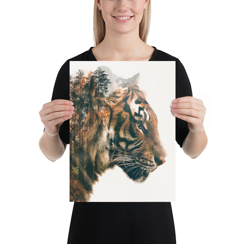 Double exposure tiger 2
