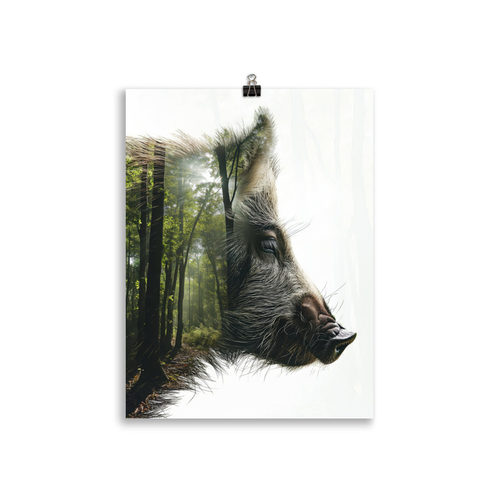 Sanglier double exposition