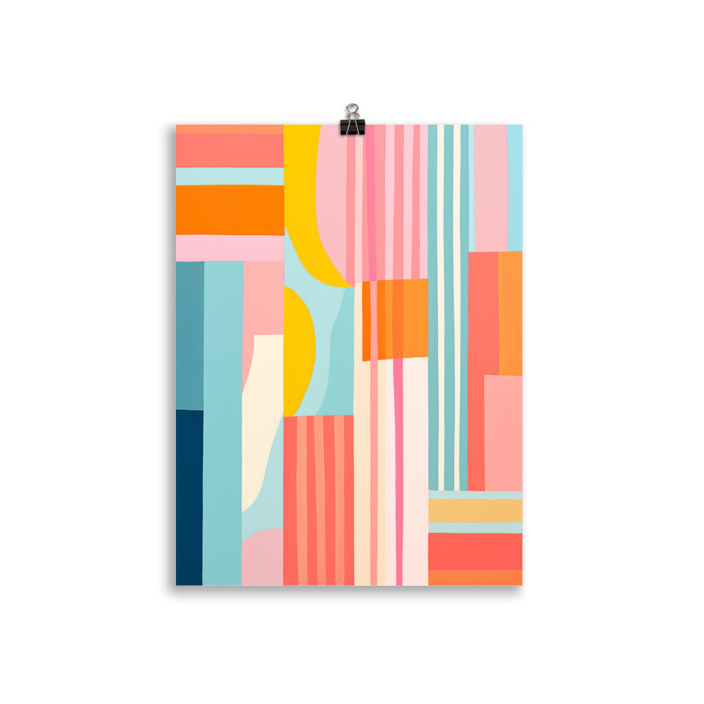 Geometric riot of colors