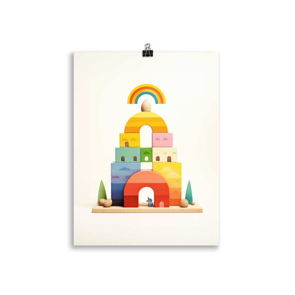 Rainbow building blocks