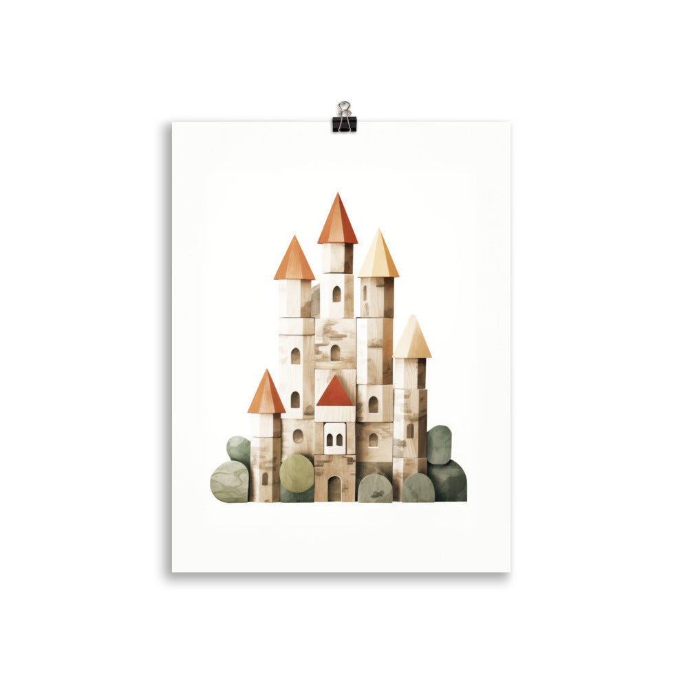 Building block castle