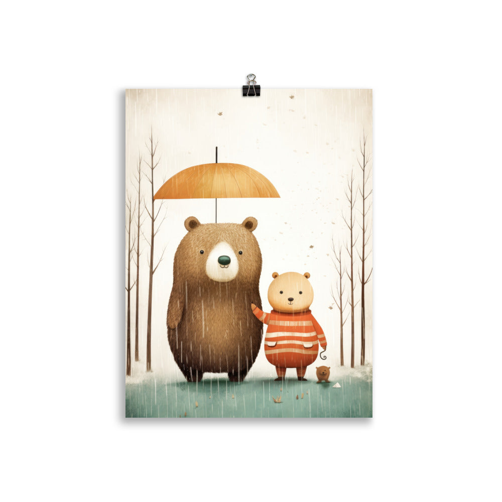 ensemble sous la pluie