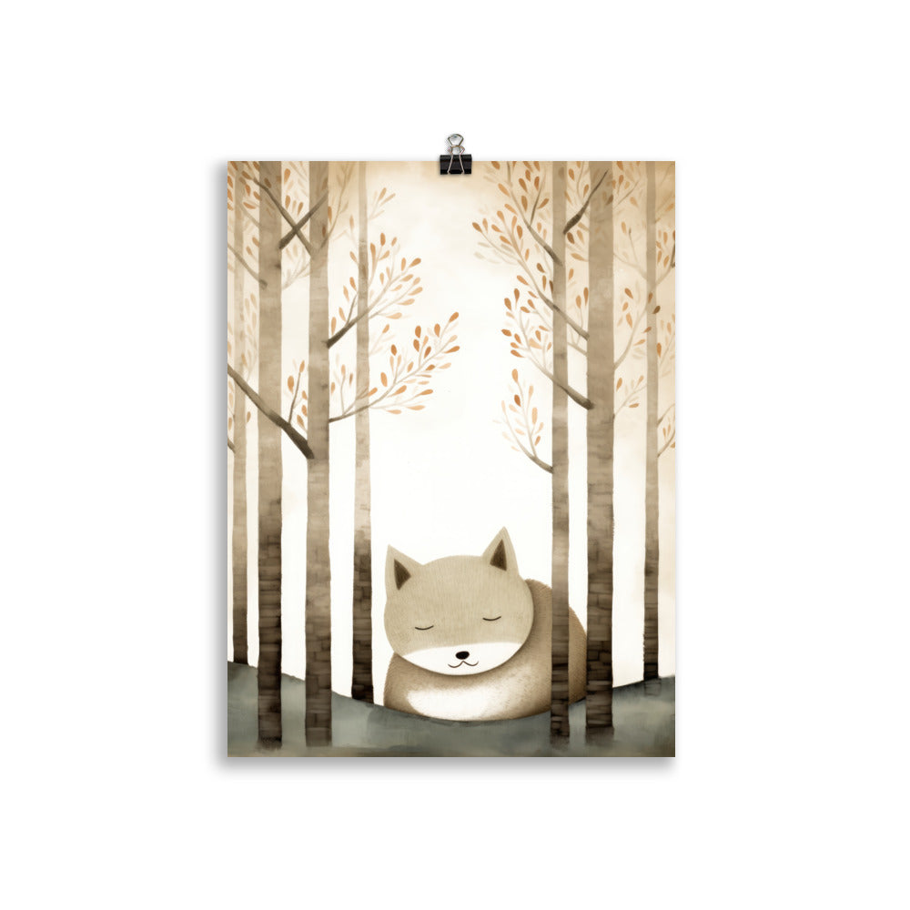 sous les arbres