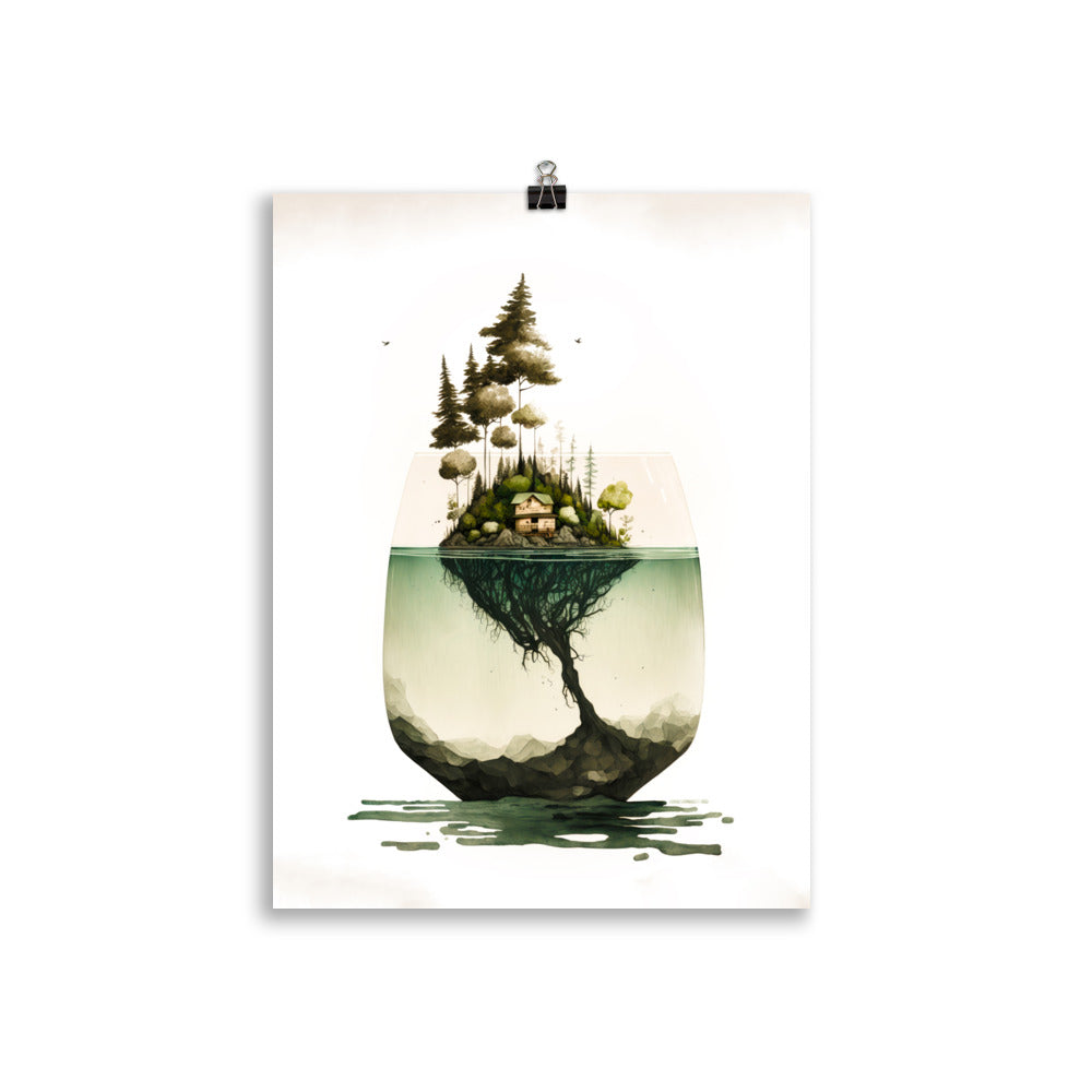 Insel im Glas