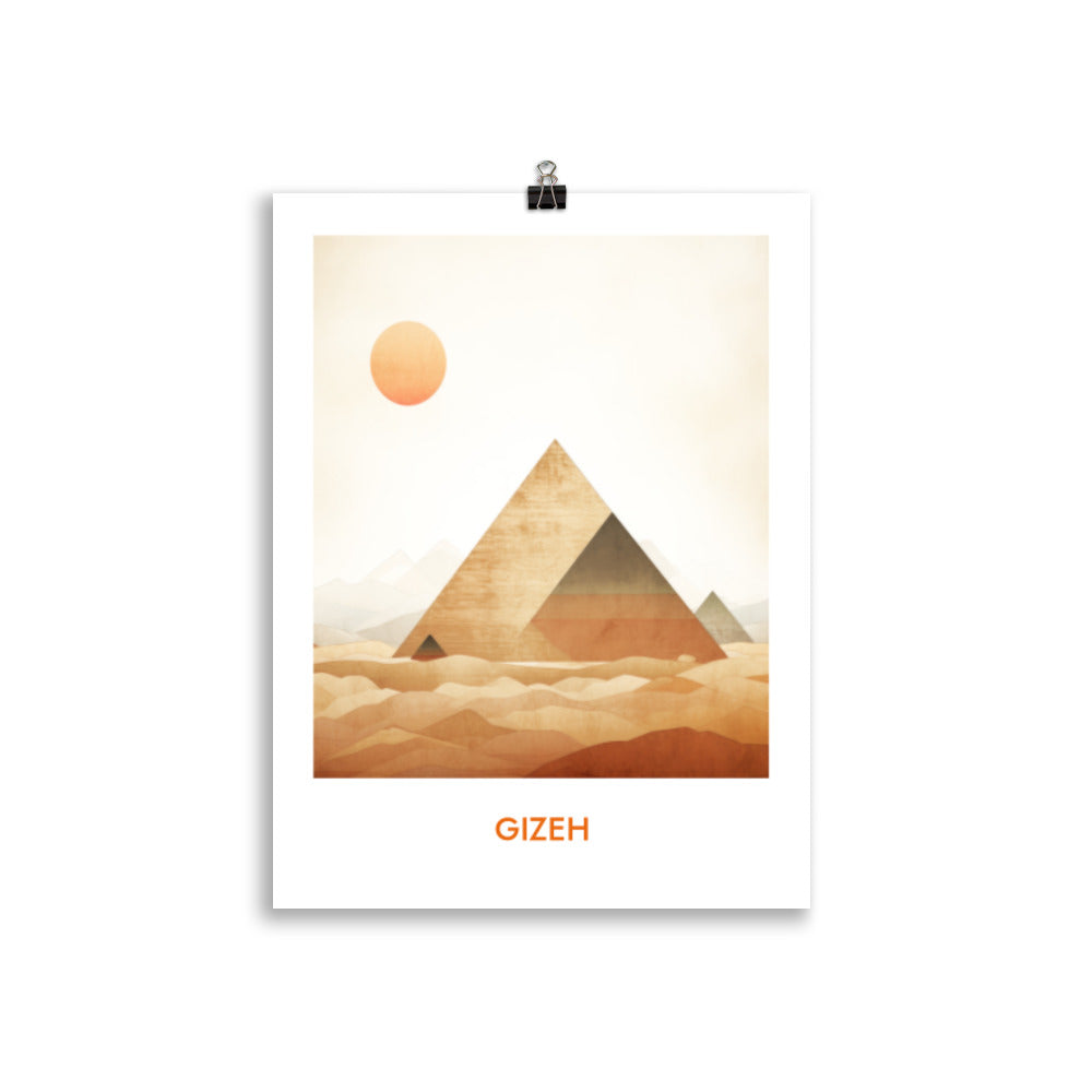 Gizeh - mit Schrift