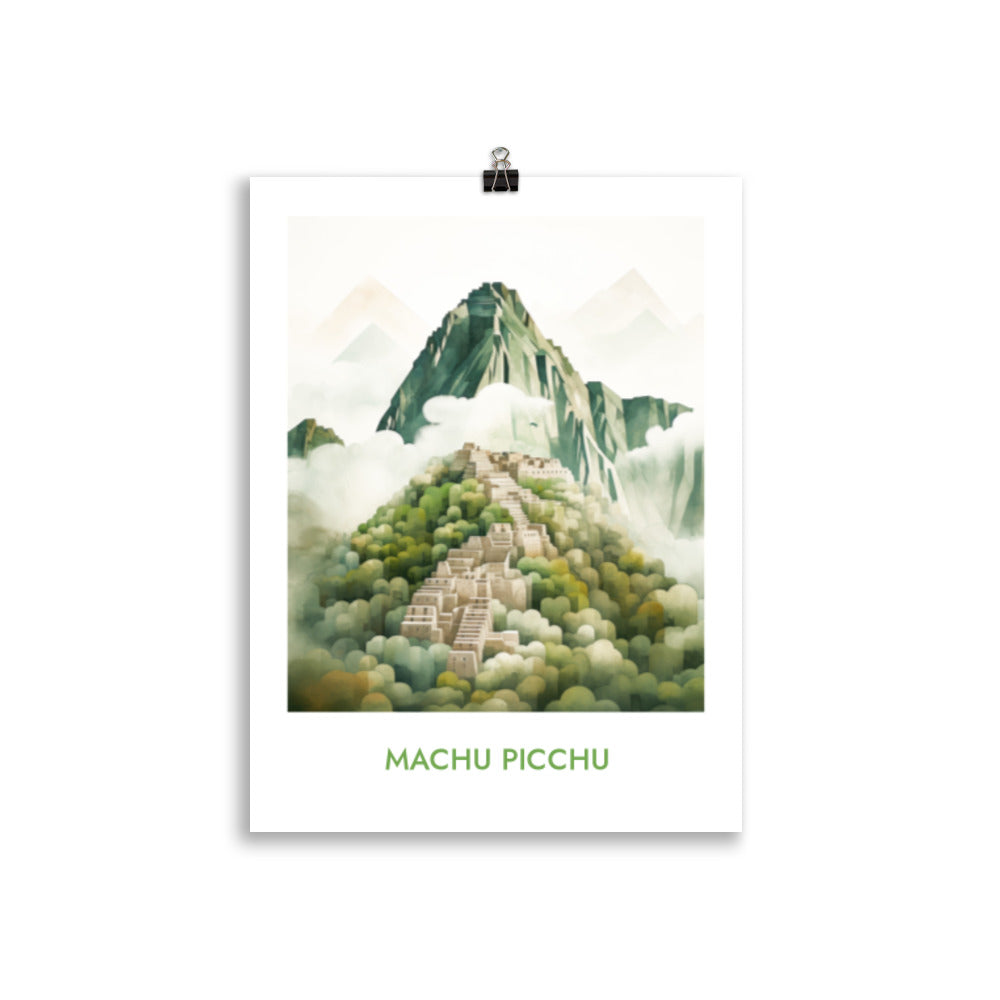 Machu Picchu - with writing
