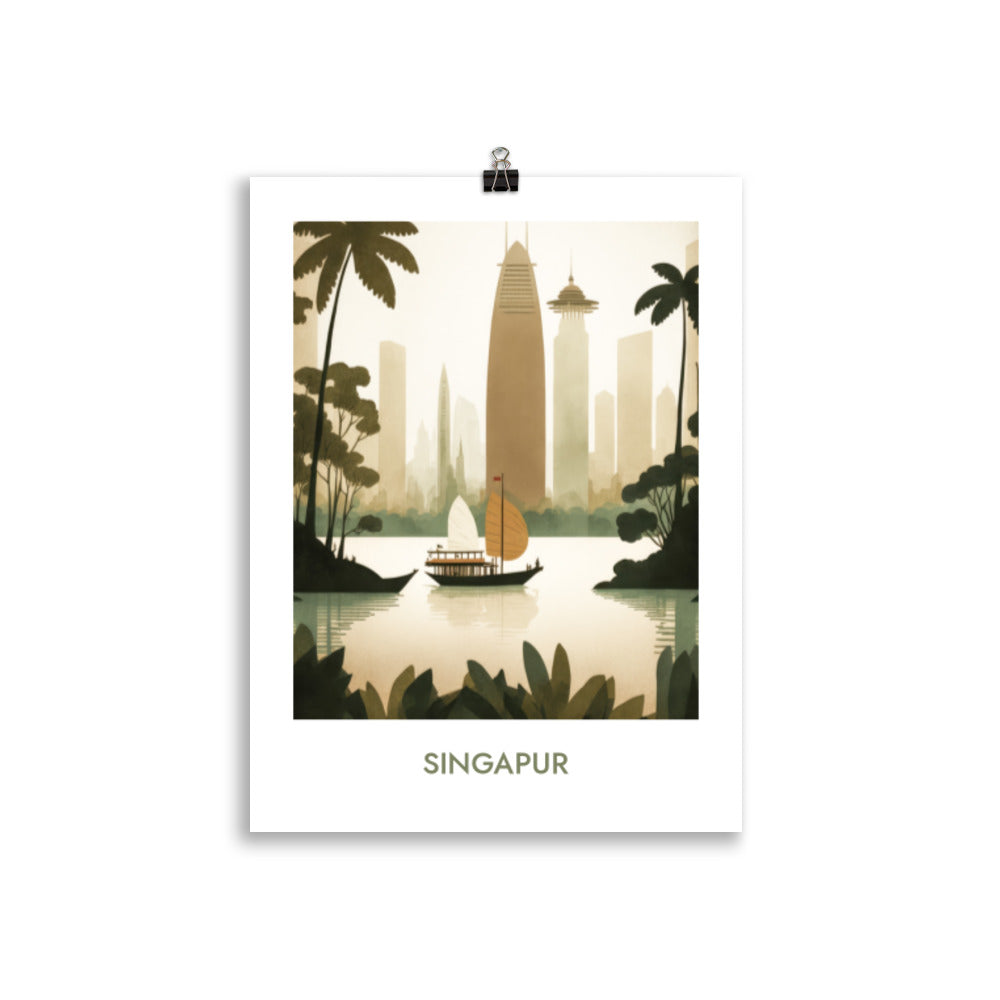Singapur - mit Schrift