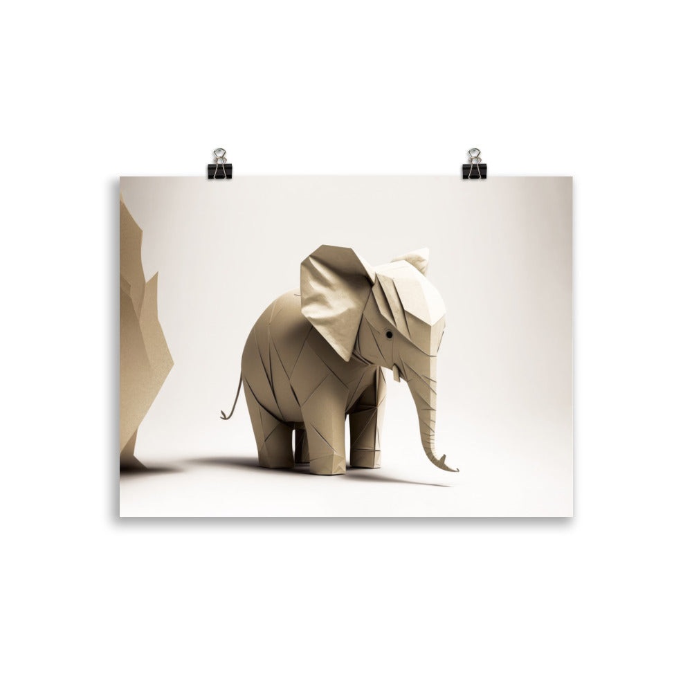 Bébé éléphant en origami