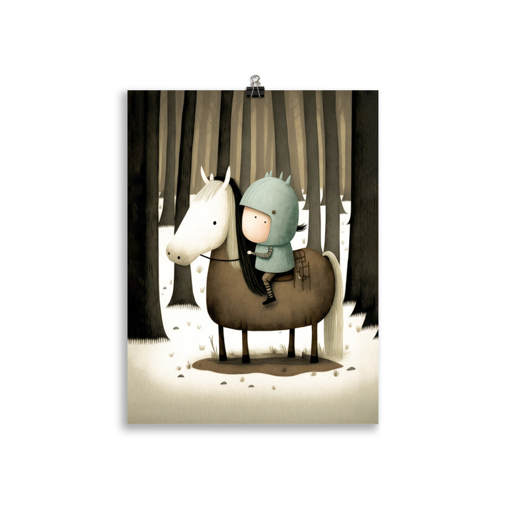 Rider in the forest