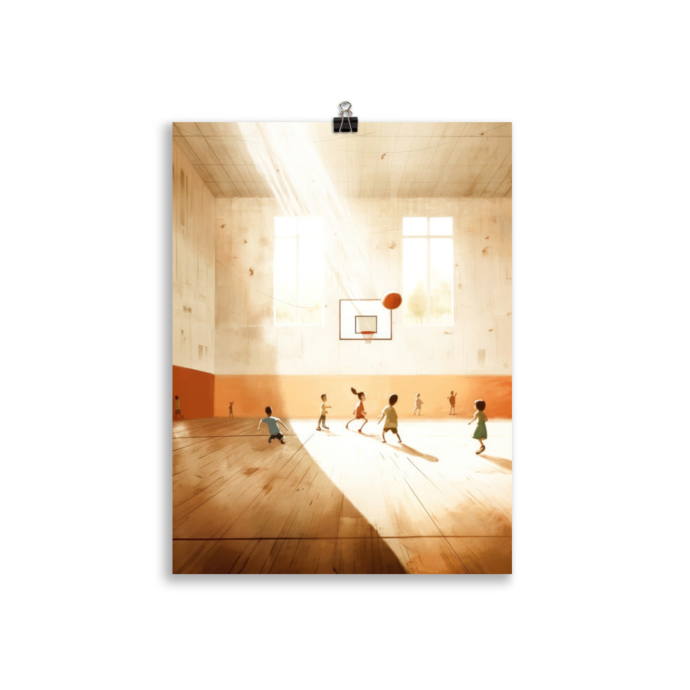 Dans le gymnase