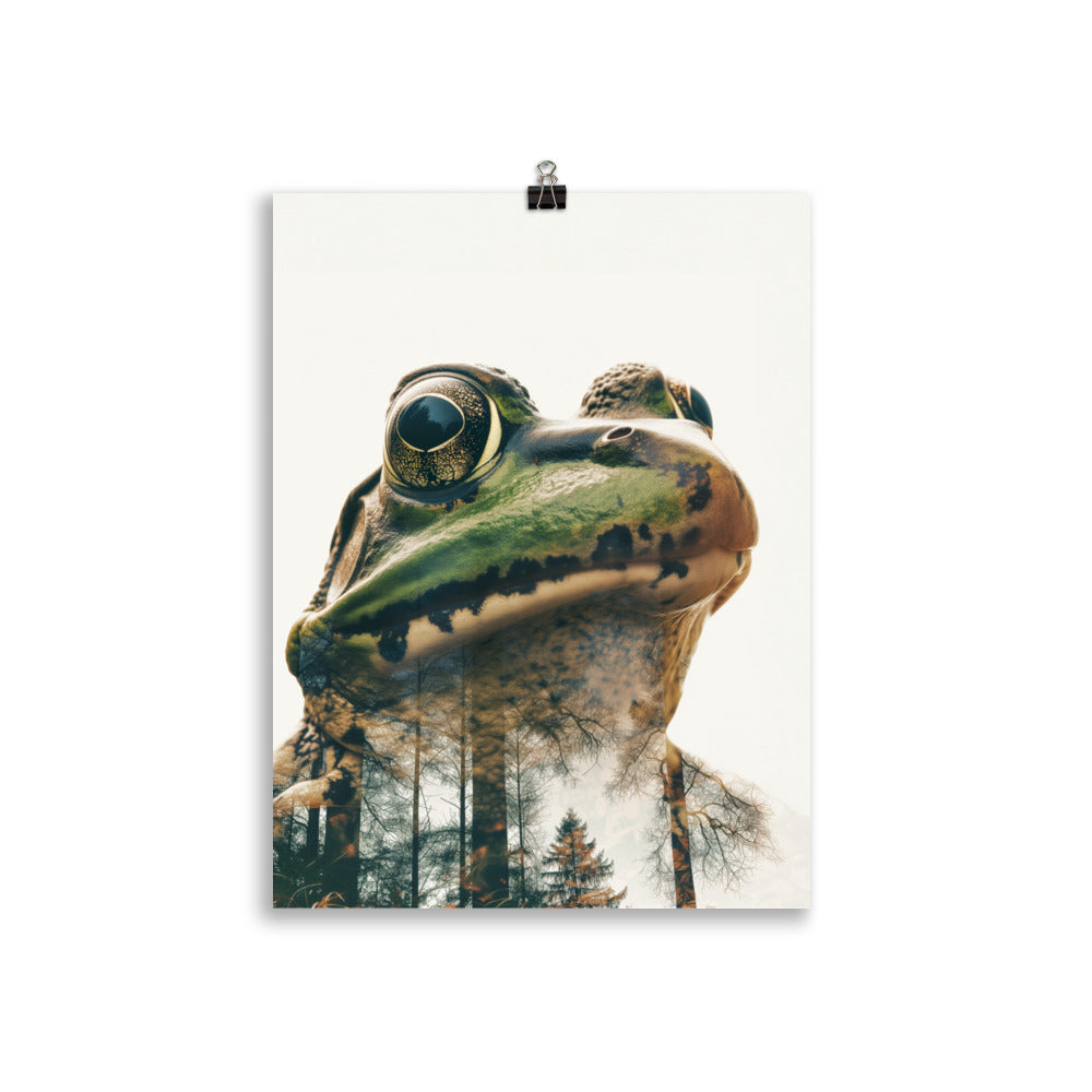 Double exposure frog