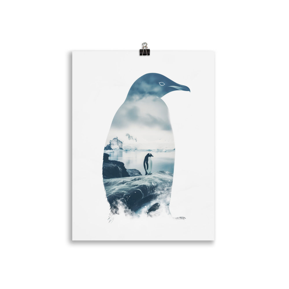 Double exposure penguin